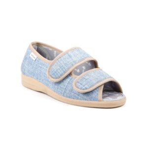 Dora Ladies Ultra Wide Canvas Sandal