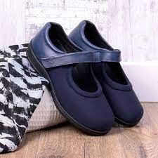 Walmer -Extra Wide Ladies Stretch Shoe - Image 3